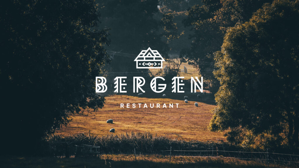 На фото пейзаж ресторану Bergen у котеджному містечку в Буковелі